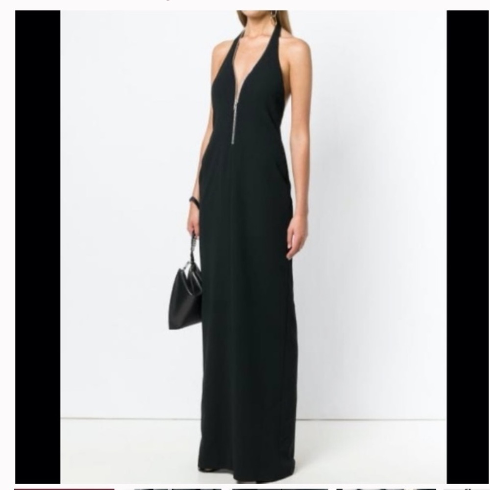Alexander Wang Zip-Embellished Halterneck Gown Prom